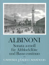 ALBINONI Sonata a minor for treble recorder & bc.