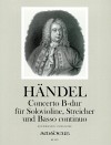 HÄNDEL Concerto B flat major HWV 288 - piano score