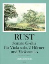 RUST Sonate in G-dur (Erstdruck) - Part.u.St.