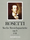 ROSETTI Six Stringsquartets op.6, Volume I:1-3