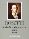 ROSETTI 6 Streichquartette op.6 (RWV D9-D14) Bd:II