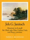 JANITSCH Quartet in B minor - First Edition