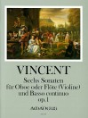 VINCENT 6 Sonaten op.1 (von 1748) - Part.u.St.