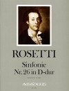 ROSETTI Sinfonie Nr.26 D-dur (RWV A21) - Partitur