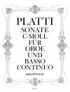 PLATTI Sonate in c-moll für Oboe und Bc.