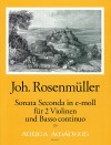 ROSENMÜLLER Sonata seconda e minor, 2 violins+bc.