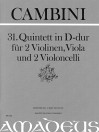 CAMBINI 31. Quintett D-dur [Erstdruck] Part.u.St