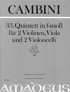 CAMBINI 33. Quintet f minor - First Edition