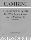 CAMBINI 34. Quintett A-dur [Erstdruck] Part.u.St
