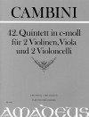 CAMBINI 42. Quintett c-moll [Erstdruck] Part.u.St