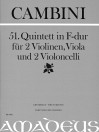 CAMBINI 51. Quintett F-dur [Erstdruck] Part.u.St