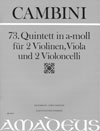 CAMBINI 73. Quintett op.13./1, a-moll - Erstdruck