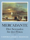MERCADANTE Three serenades for 3 flutes