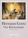 GOETZ Four piano pieces [First Edition]
