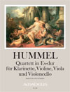 HUMMEL J.N. Quartett Es-dur - Part.u.St.