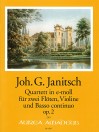 JANITSCH Qartet op. 2 in e minor - First Edition