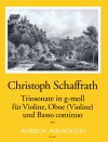SCHAFFRATH Trio in G minor - Score & Parts