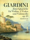 GIARDINI 2 Quartets op. 23 - Score & Parts