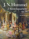 HUMMEL 3 Streichquartette op.30 - Part.u.St.