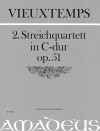 VIEUXTEMPS 2. Quartet op.51, C major -Score & Part