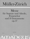 MÜLLER-ZÜRICH P. Mass op.17 - Score