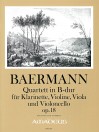 BAERMANN H. Quartet B major op.18 -  Score & Parts