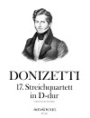 DONIZETTI, Gaetano 17. String quartet D major