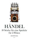 HÄNDEL 18 Tunes for Clay's Musical Clock ,2 flute