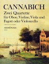 CANNABICH Zwei Quartette - Part.u.St.