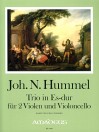 HUMMEL J.N. Trio Es-dur für 2 Violinen und Cello