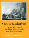 SCHAFFRATH Quartet a minor - Score & Parts