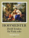 HOFFMEISTER F.A. 12 Etüden für Viola solo