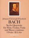 BACH J.CHR.F. 6 Quartette · Bd. I: D-dur, G-dur