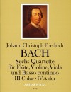 BACH J.CHR.F. 6 Quartets · III C major; IV A major
