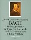 BACH J.CHR.F. 6 Quartets · V C major; VI E flat ma