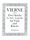 VIERNE Zwei Stücke op. 5 für Viola und Klavier