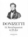 DONIZETTI, Gaetano 14. String quartet D major