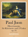 JUON Divertimento op. 34 for clarinet and 2 violas