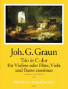 GRAUN J.G. Trio C-dur [Erstdruck] - Part.u.St.
