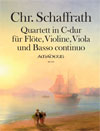 SCHAFFRATH CHR. Quartet in C major [First Edition]