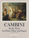 CAMBINI G. Six trios op. 45 - Score & Parts