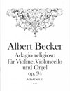 BECKER A. Adagio religioso op. 94 - Score & Parts