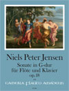 JENSEN N.P. Sonate G-dur op. 18 für Flöte/Klavier