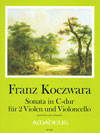KOCZWARA Sonata in c major for 2 violas and cello
