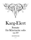 KARG-ELERT Sonata op. 110 für Klarinette solo