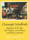 SCHAFFRATH Quartet in E flat major [First Edition]