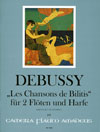 DEBUSSY Les Chansons de Bilitis - score & Parts