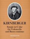 KIRNBERGER Sonate C-dur für Violoncello und Bc.