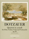 DOTZAUER Quartet in a minor op. 38 - Score & Parts