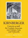 KIRNBERGER Concerto in G minor - Score & Parts